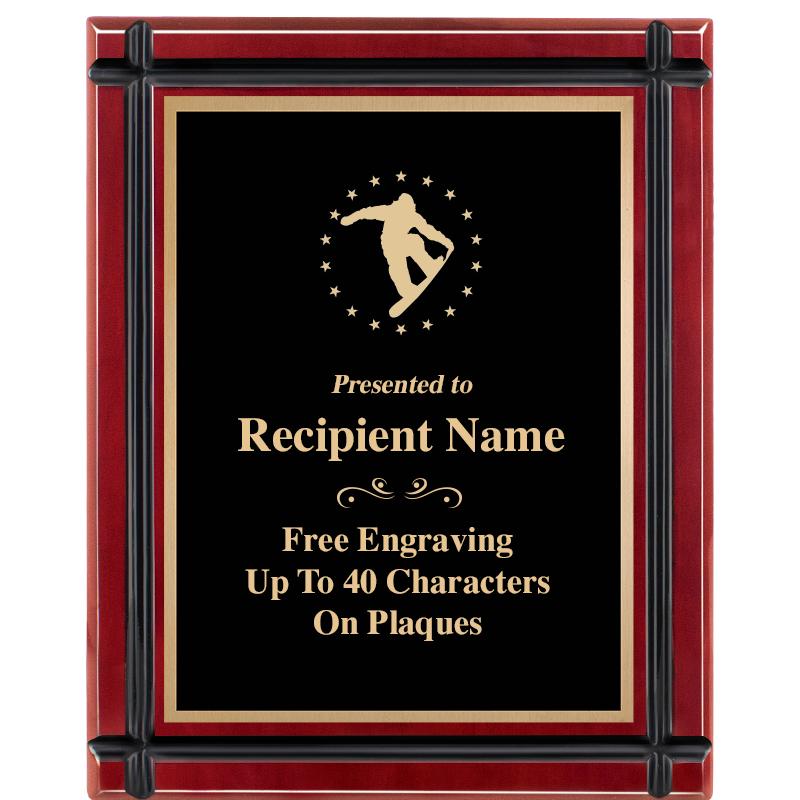 8"x10" ROSEWOOD GROOVE PLAQUE