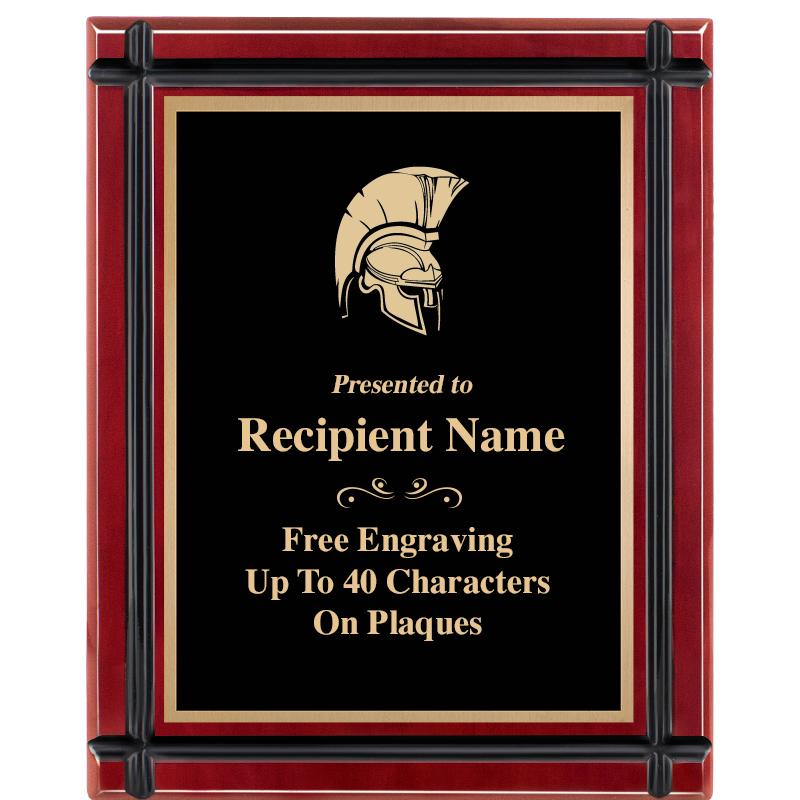 8"x10" ROSEWOOD GROOVE PLAQUE