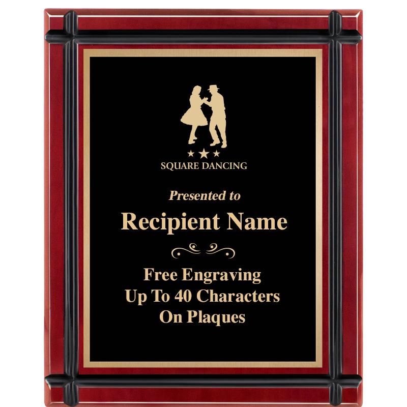 8"x10" ROSEWOOD GROOVE PLAQUE