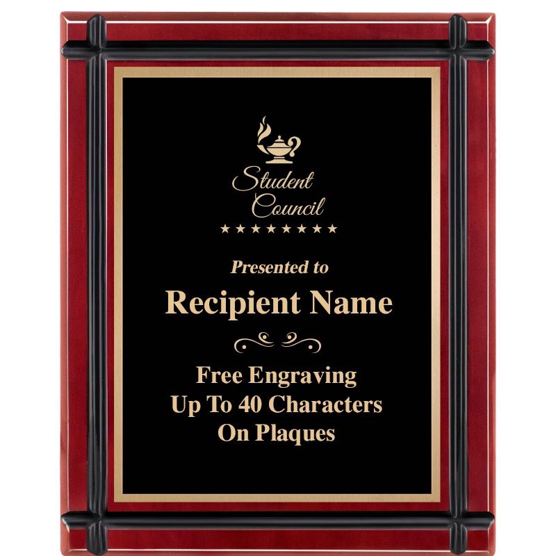 8"x10" ROSEWOOD GROOVE PLAQUE