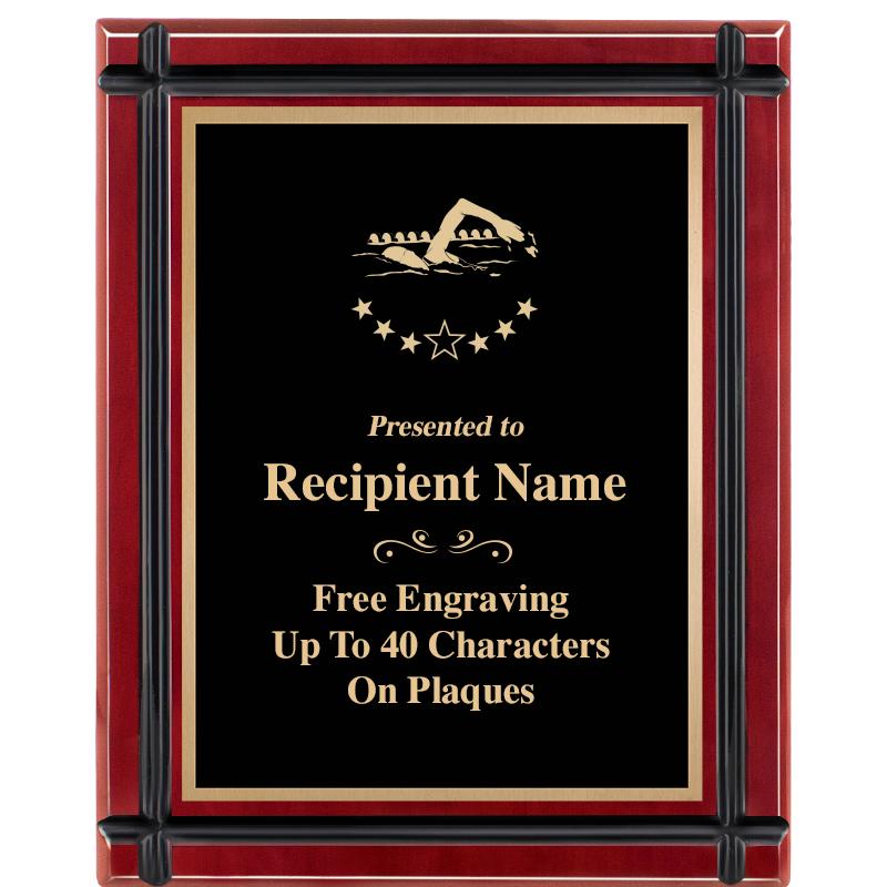 8"x10" ROSEWOOD GROOVE PLAQUE