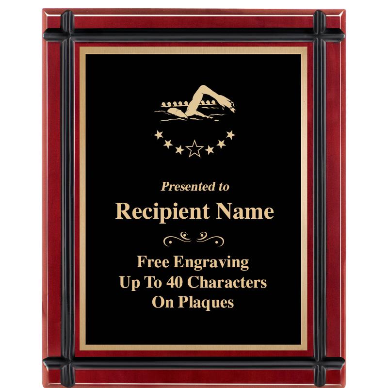 8"x10" ROSEWOOD GROOVE PLAQUE