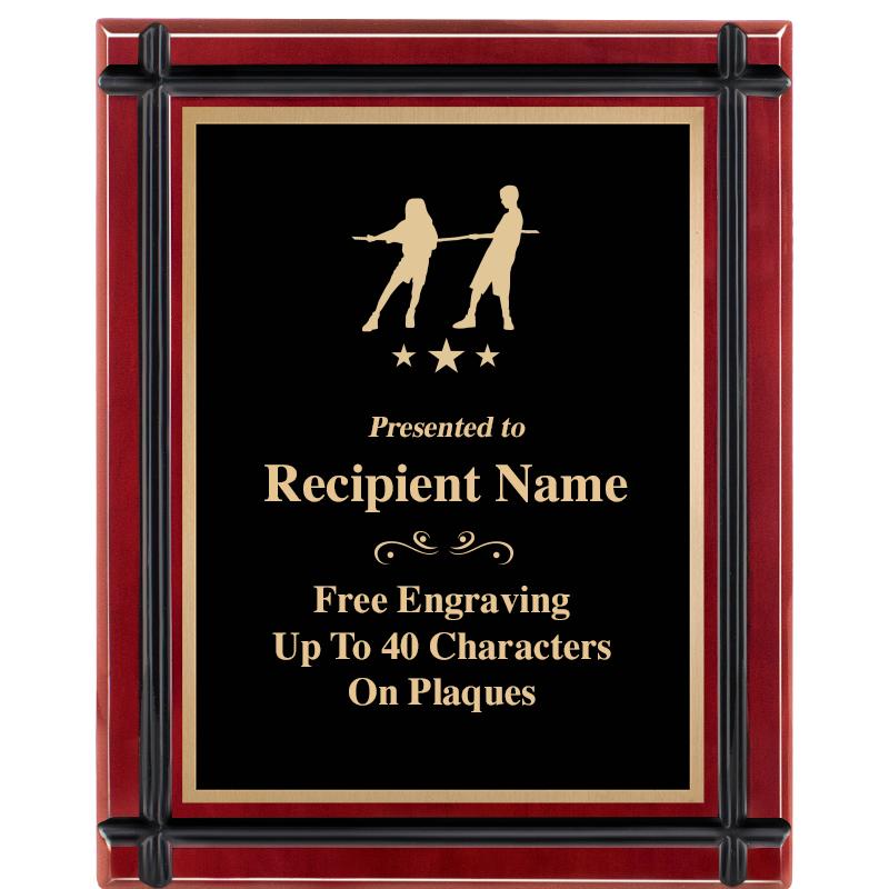 8"x10" ROSEWOOD GROOVE PLAQUE