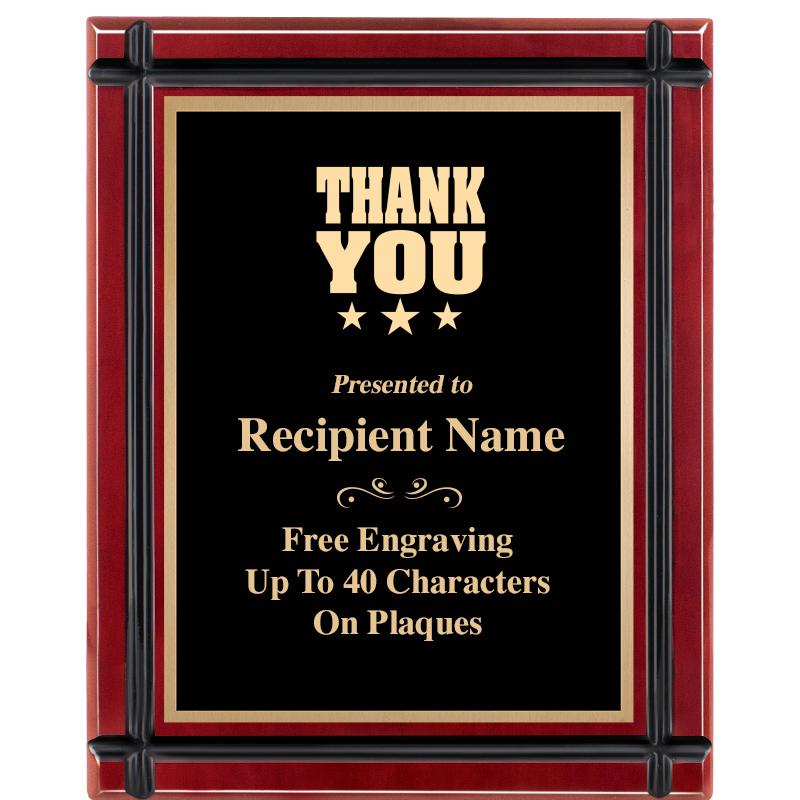 8"x10" ROSEWOOD GROOVE PLAQUE