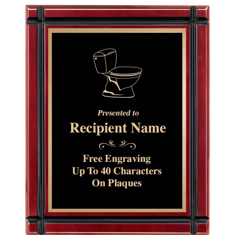 8"x10" ROSEWOOD GROOVE PLAQUE