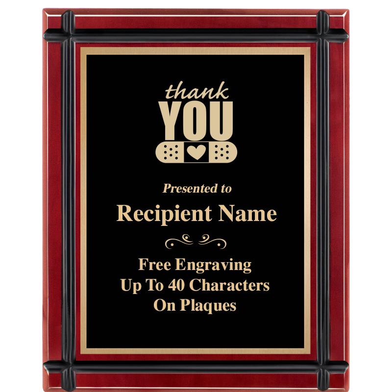 8"x10" ROSEWOOD GROOVE PLAQUE