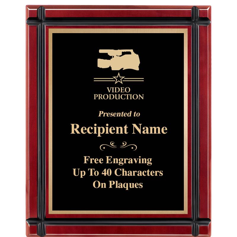 8"x10" ROSEWOOD GROOVE PLAQUE