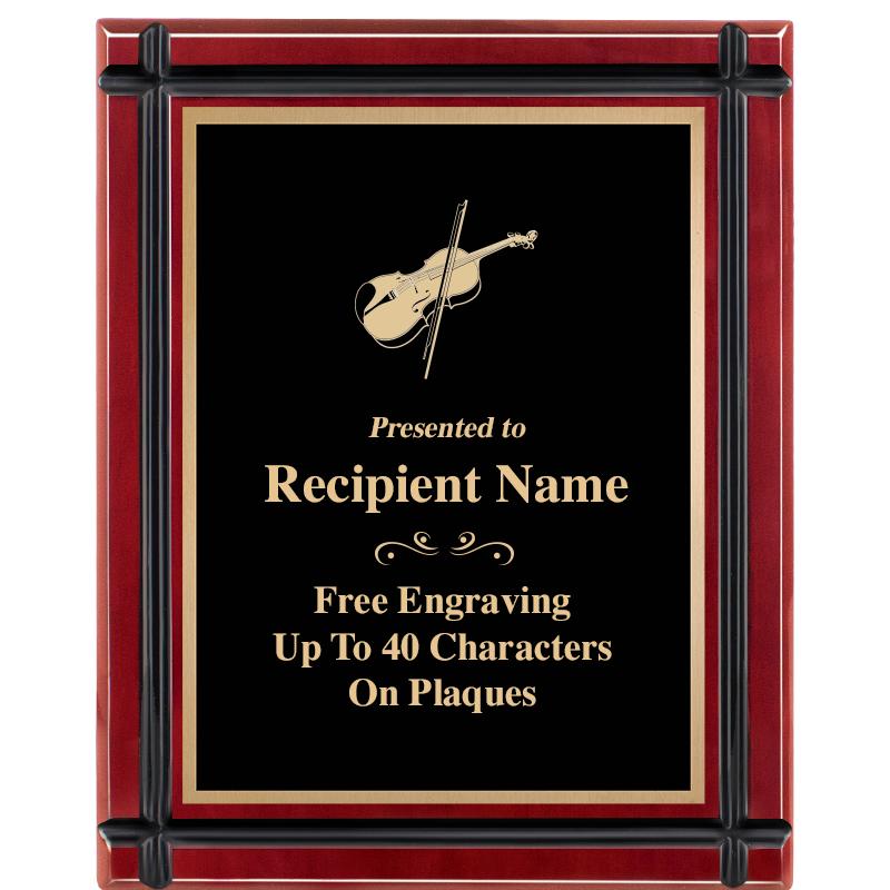 8"x10" ROSEWOOD GROOVE PLAQUE