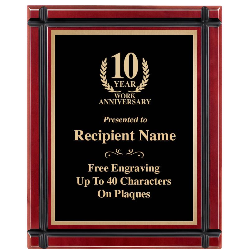 8"x10" ROSEWOOD GROOVE PLAQUE