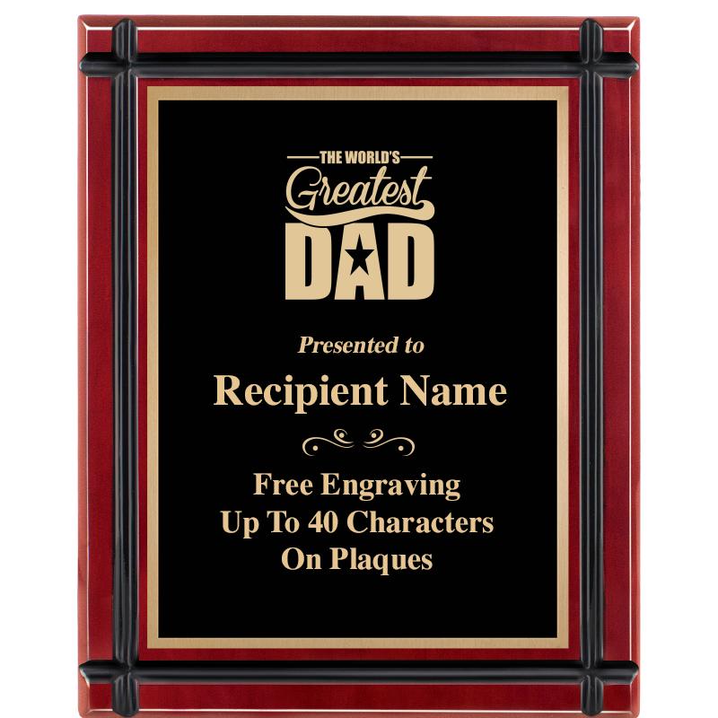 8"x10" ROSEWOOD GROOVE PLAQUE