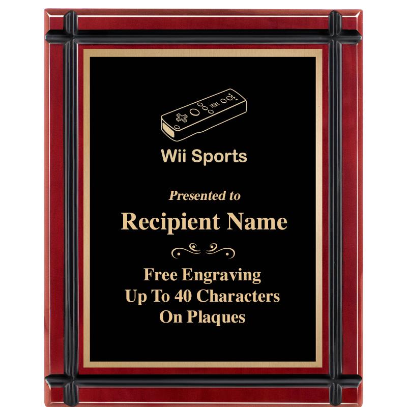 8"x10" ROSEWOOD GROOVE PLAQUE