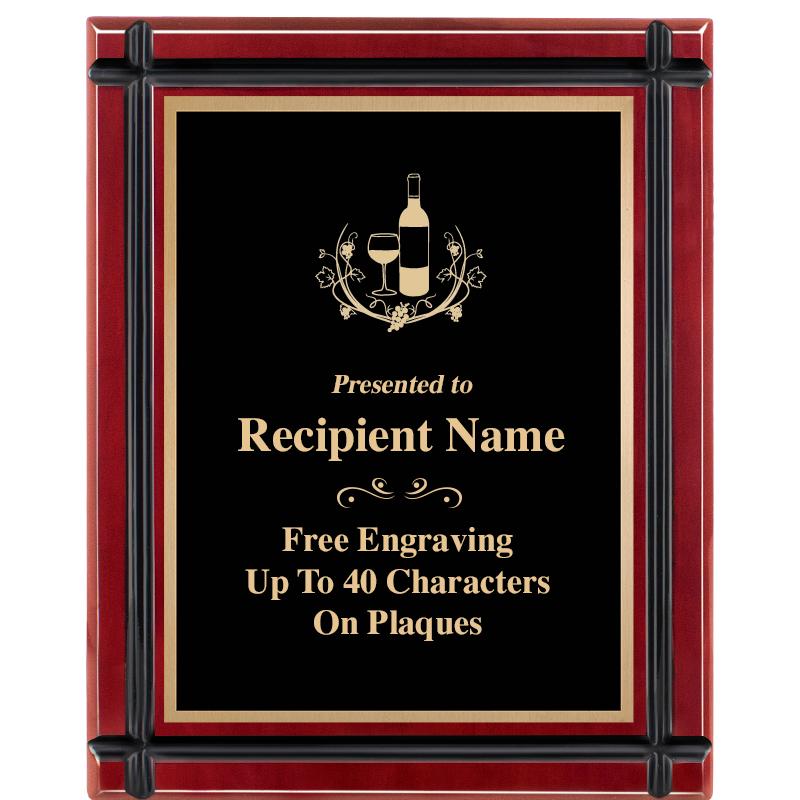 8"x10" ROSEWOOD GROOVE PLAQUE