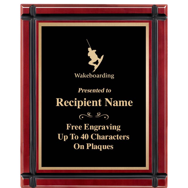8"x10" ROSEWOOD GROOVE PLAQUE