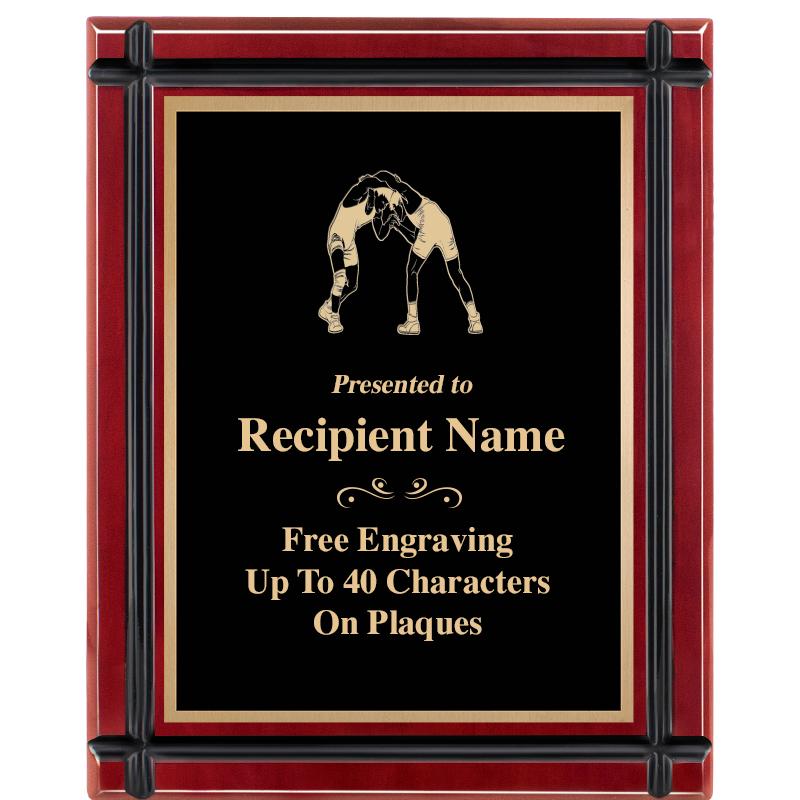 8"x10" ROSEWOOD GROOVE PLAQUE