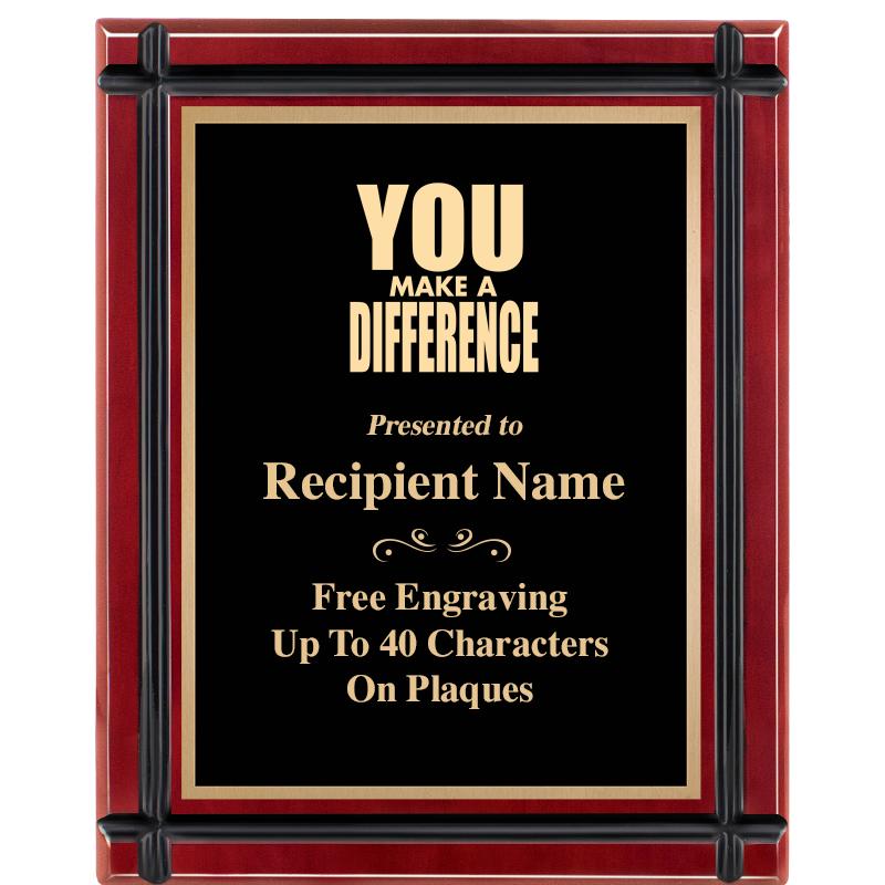 8"x10" ROSEWOOD GROOVE PLAQUE