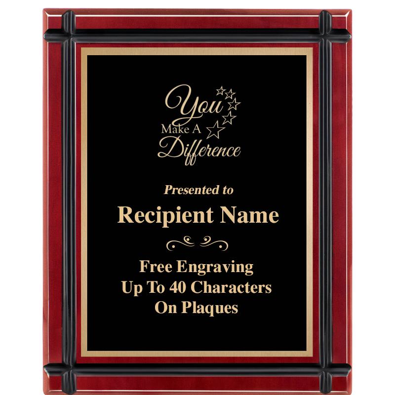 8"x10" ROSEWOOD GROOVE PLAQUE