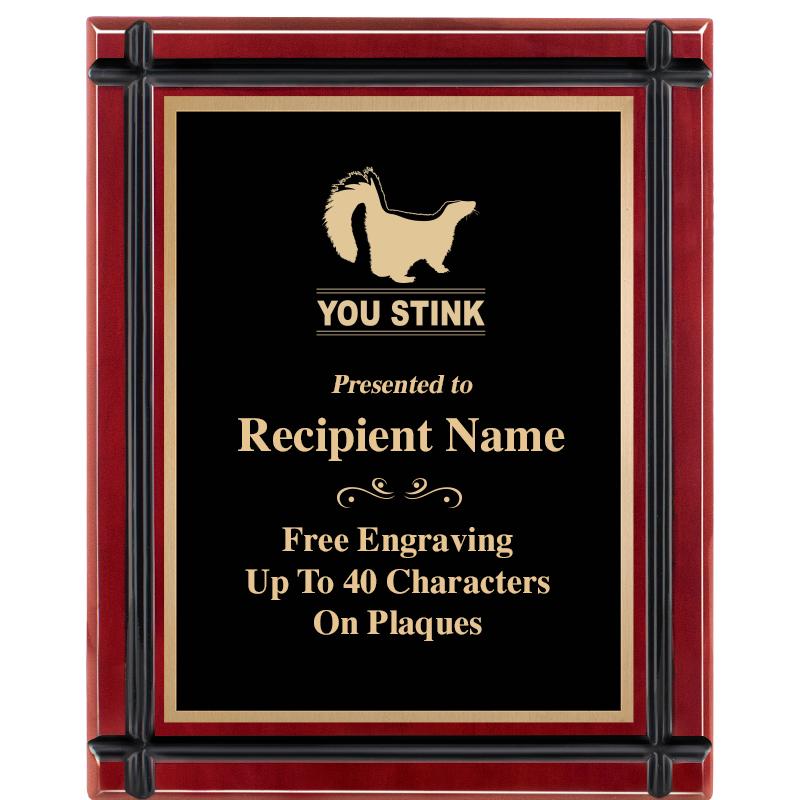 8"x10" ROSEWOOD GROOVE PLAQUE