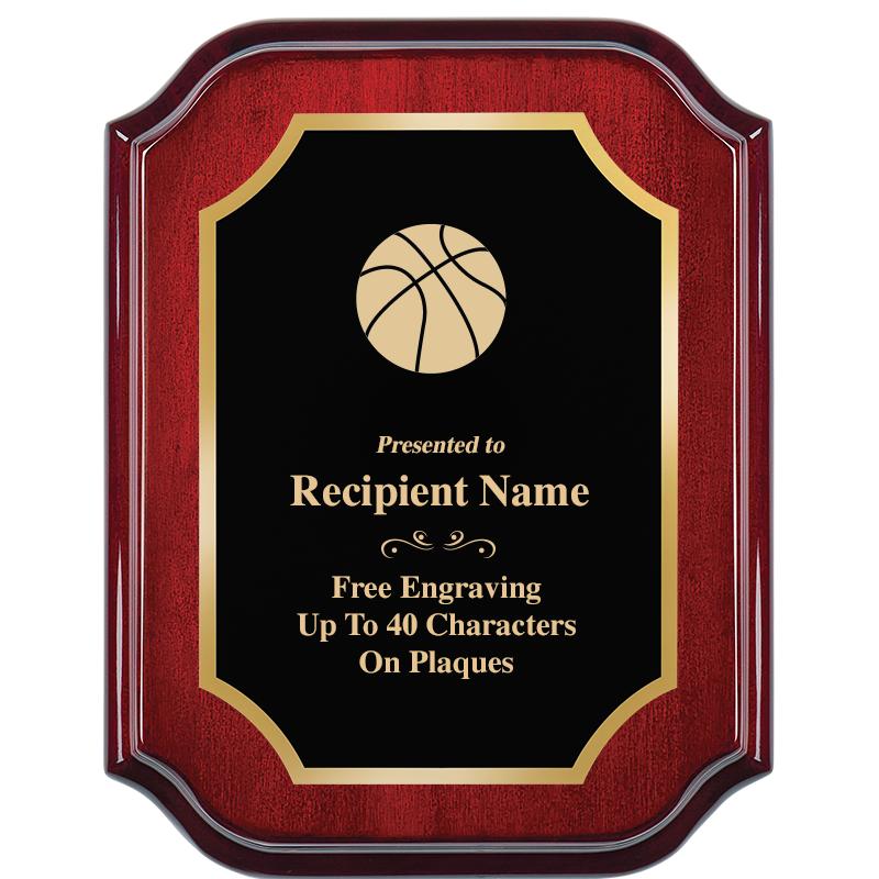 7" X 9" MAHOGANY LIFETIME PLQ