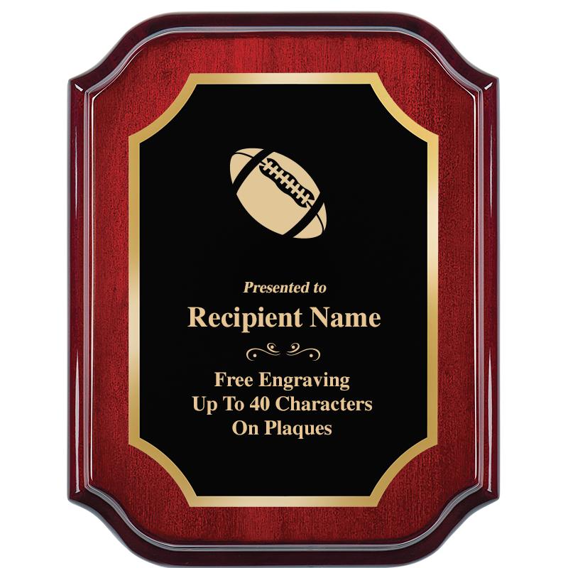 7" X 9" MAHOGANY LIFETIME PLQ