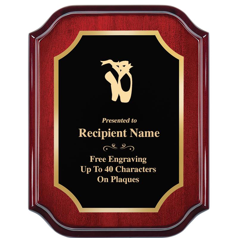 7" X 9" MAHOGANY LIFETIME PLQ