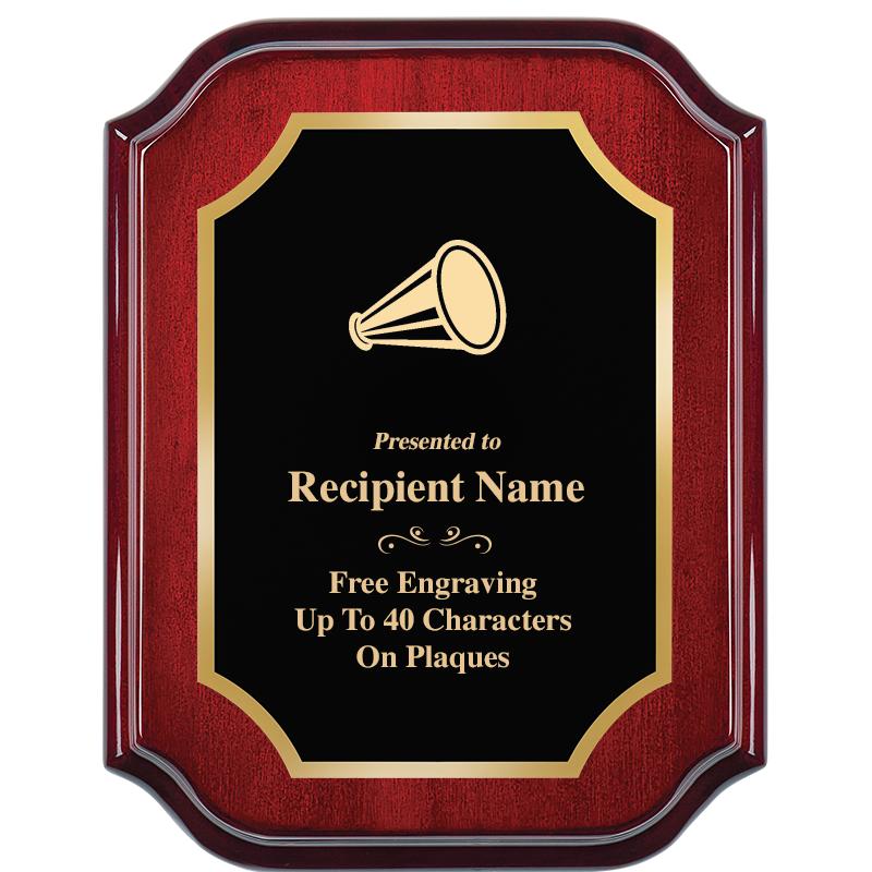 7" X 9" MAHOGANY LIFETIME PLQ