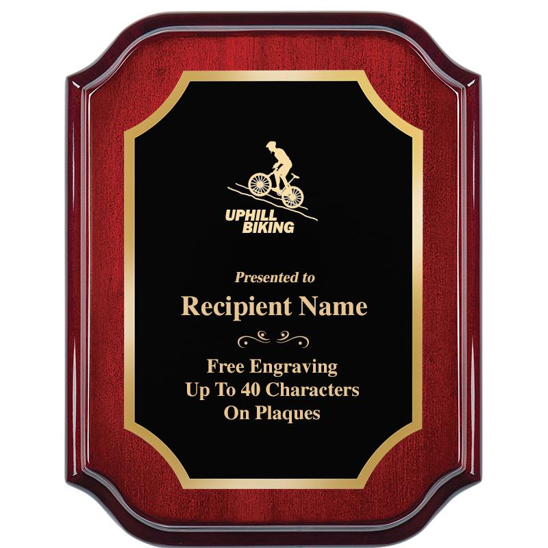 7" X 9" MAHOGANY LIFETIME PLQ