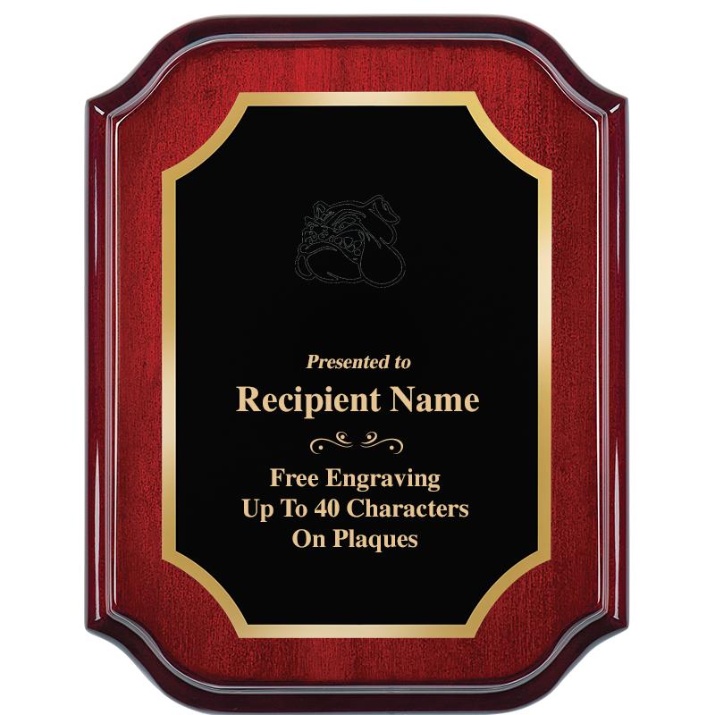 7" X 9" MAHOGANY LIFETIME PLQ