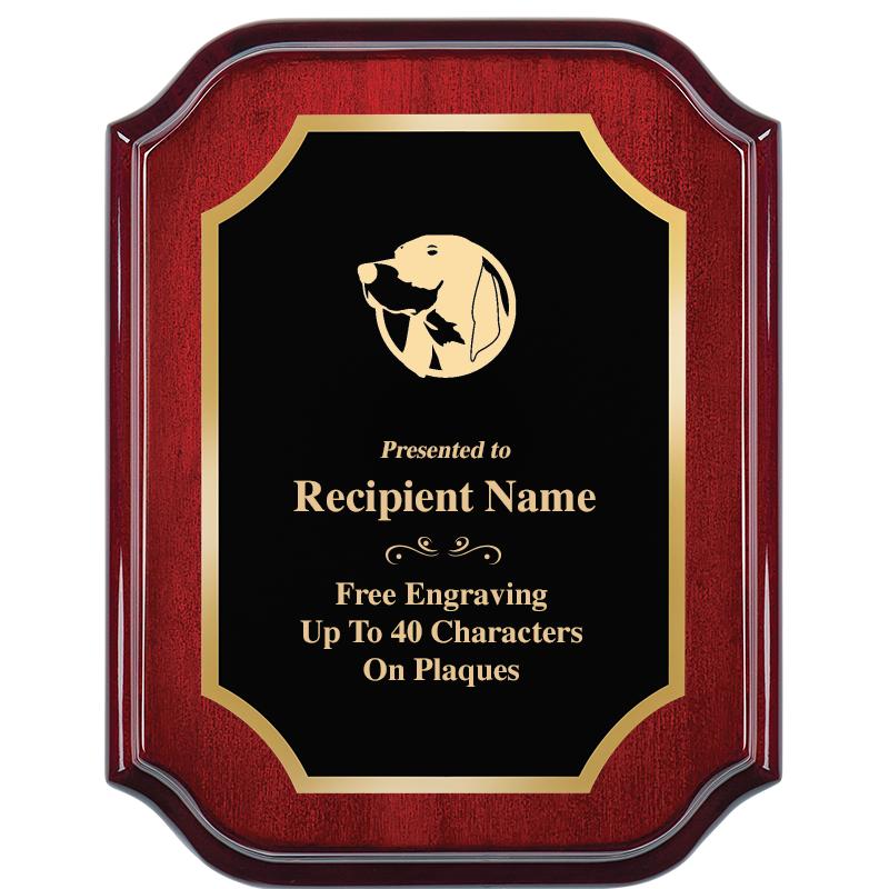 7" X 9" MAHOGANY LIFETIME PLQ