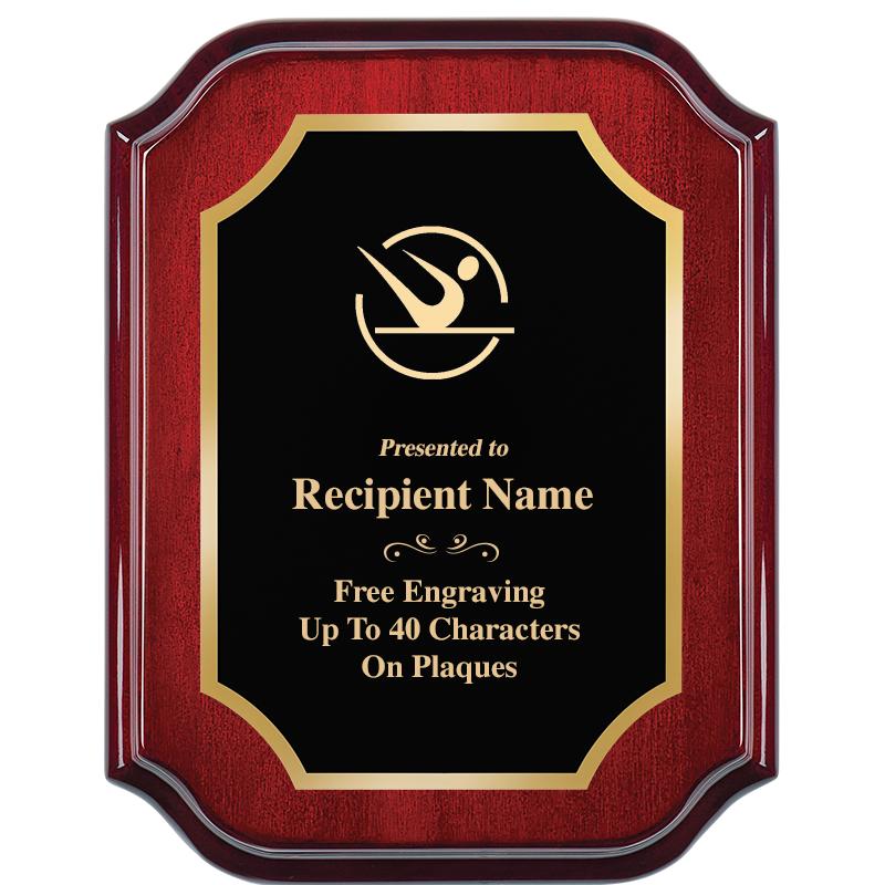 7" X 9" MAHOGANY LIFETIME PLQ