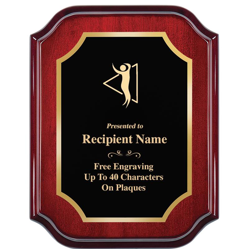 7" X 9" MAHOGANY LIFETIME PLQ