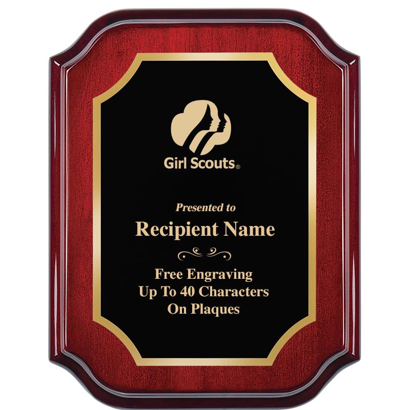 7" X 9" MAHOGANY LIFETIME PLQ