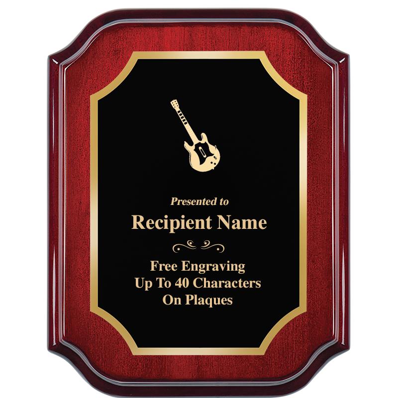 7" X 9" MAHOGANY LIFETIME PLQ