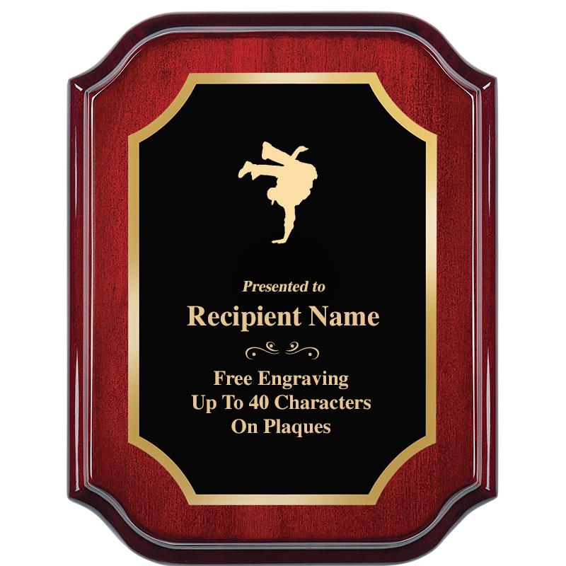 7" X 9" MAHOGANY LIFETIME PLQ