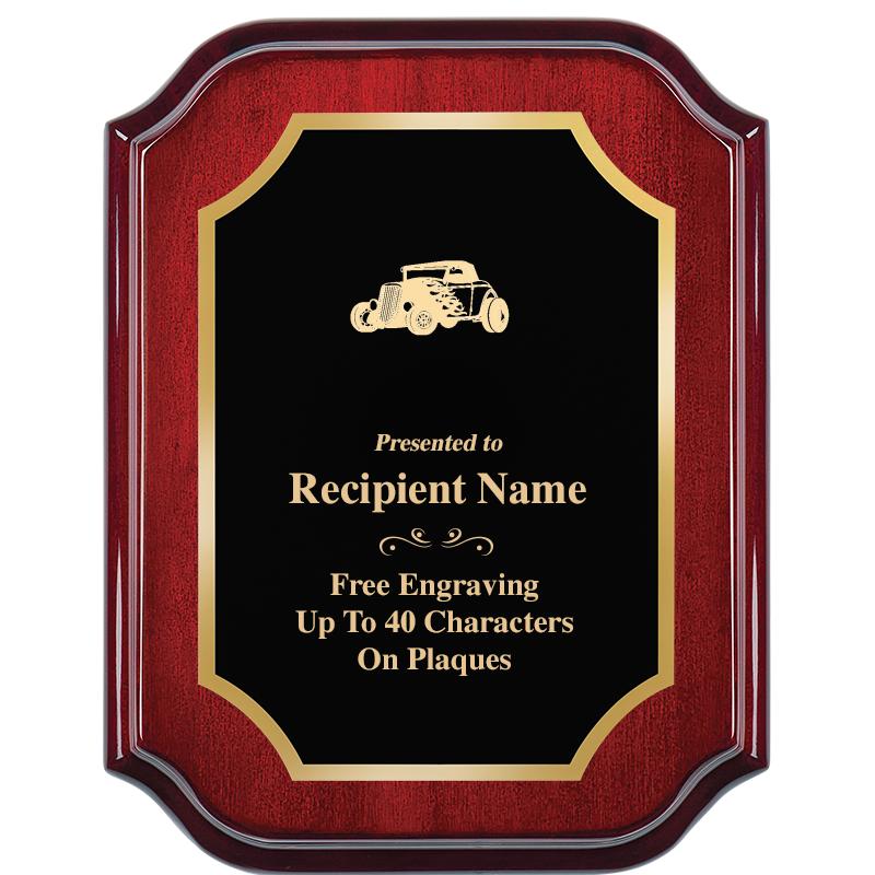 7" X 9" MAHOGANY LIFETIME PLQ