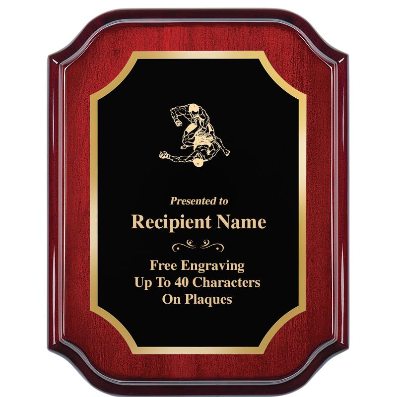 7" X 9" MAHOGANY LIFETIME PLQ