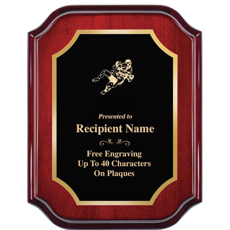 7" X 9" MAHOGANY LIFETIME PLQ