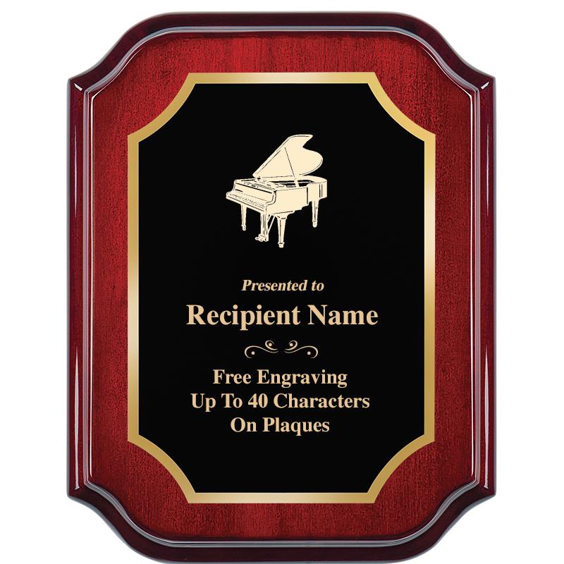 7" X 9" MAHOGANY LIFETIME PLQ