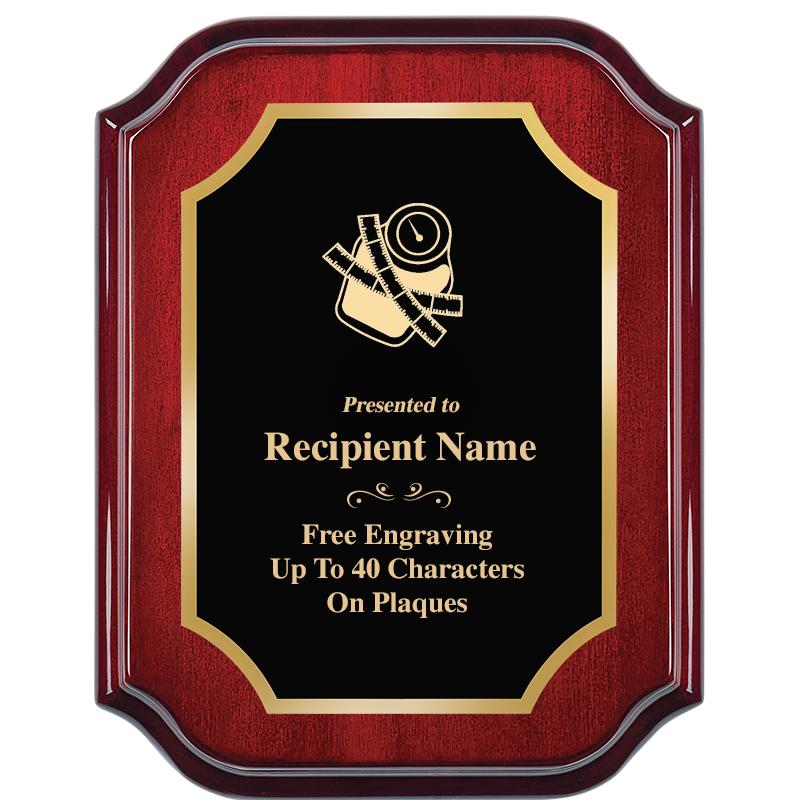 7" X 9" MAHOGANY LIFETIME PLQ