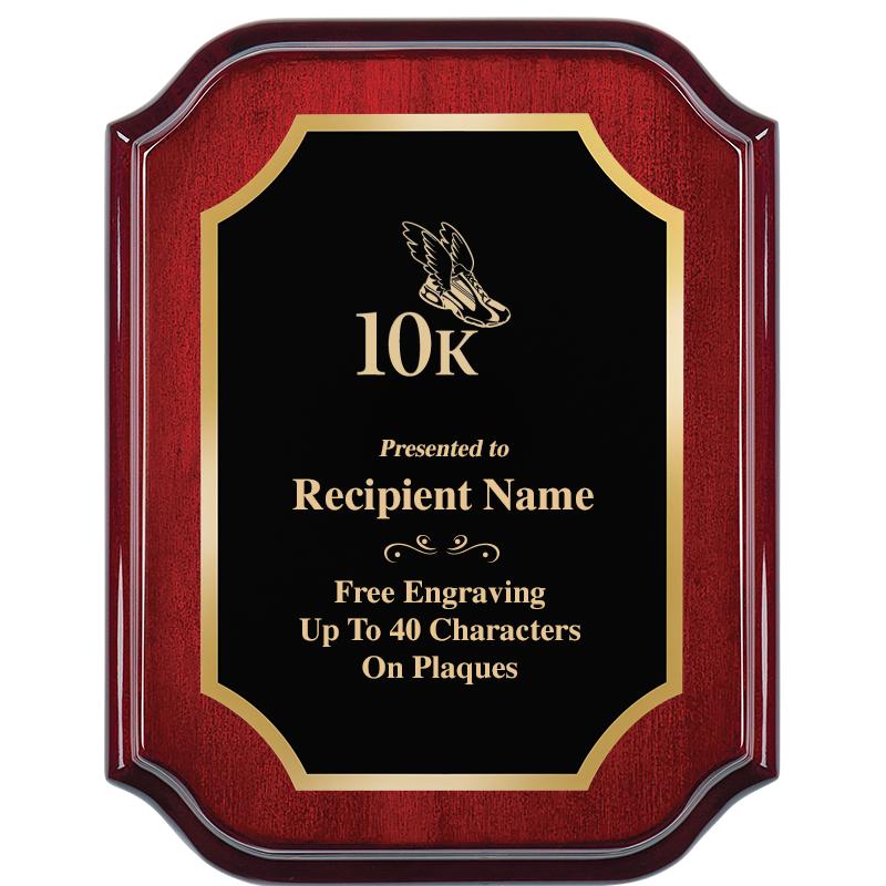 7" X 9" MAHOGANY LIFETIME PLQ