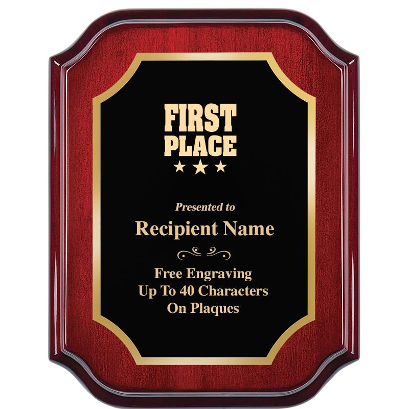 7" X 9" MAHOGANY LIFETIME PLQ