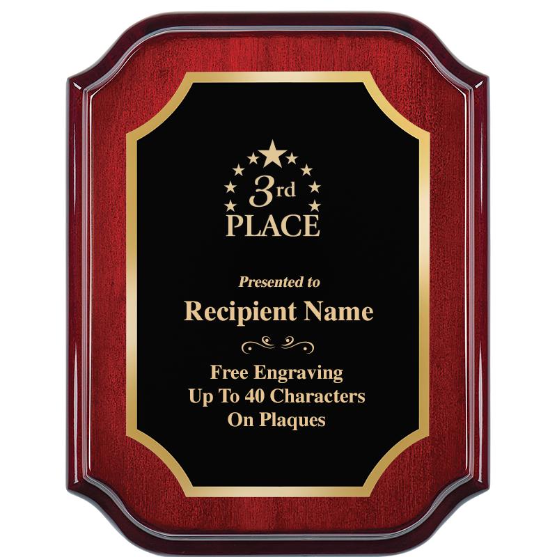 7" X 9" MAHOGANY LIFETIME PLQ