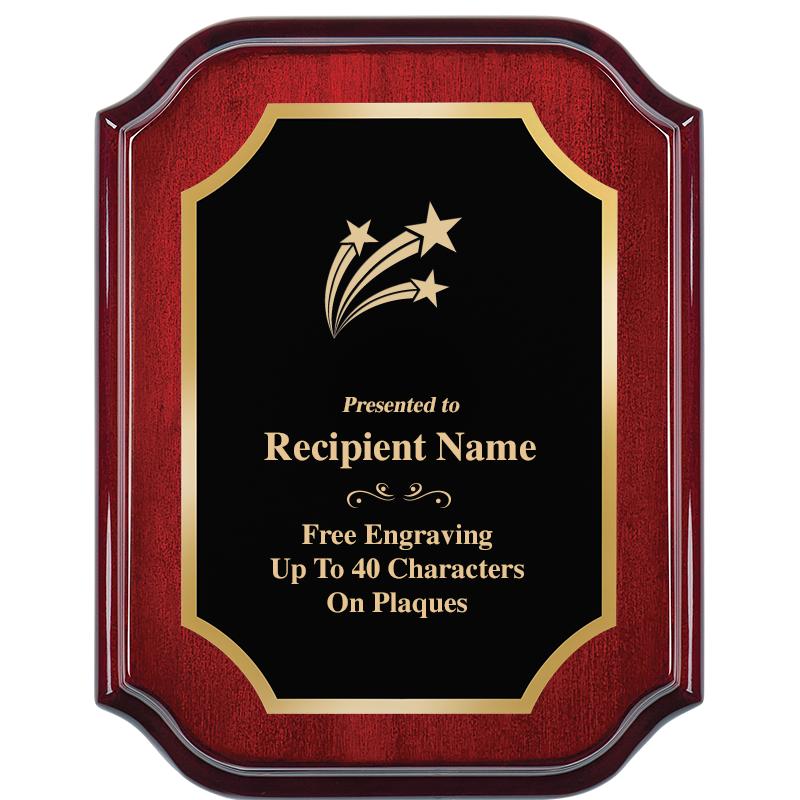 7" X 9" MAHOGANY LIFETIME PLQ