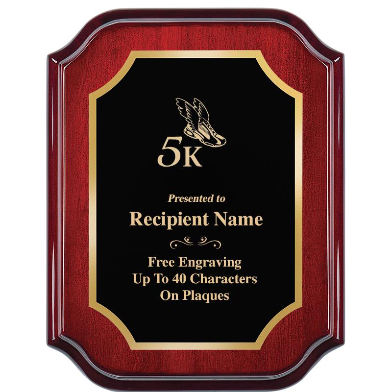 7" X 9" MAHOGANY LIFETIME PLQ