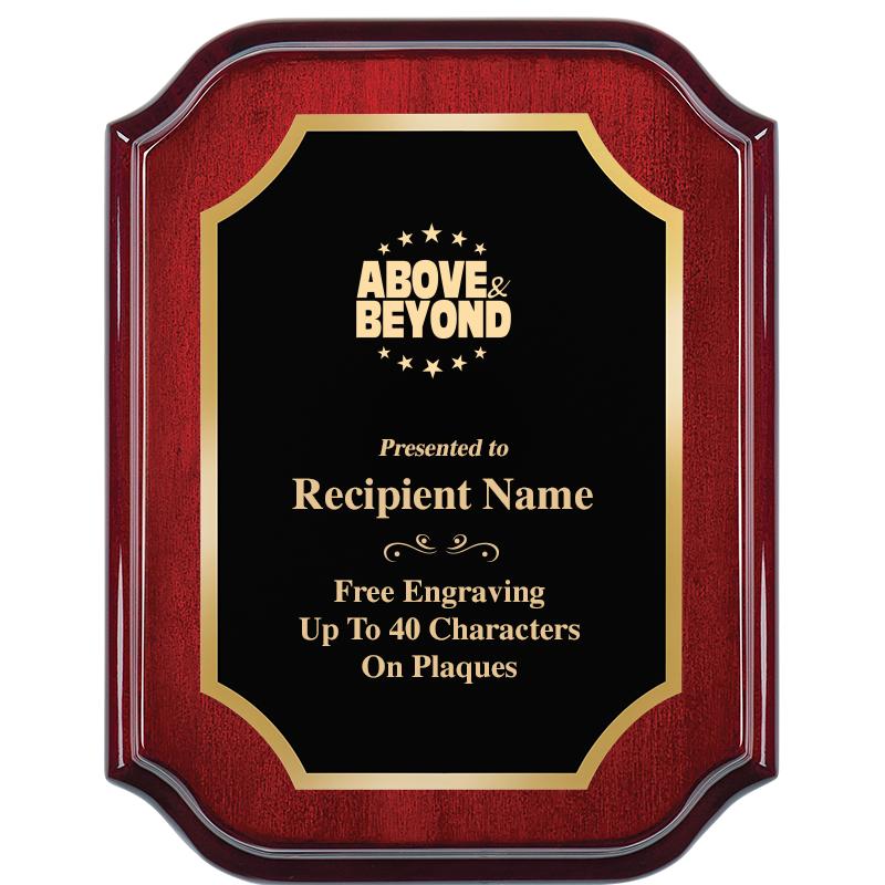 7" X 9" MAHOGANY LIFETIME PLQ