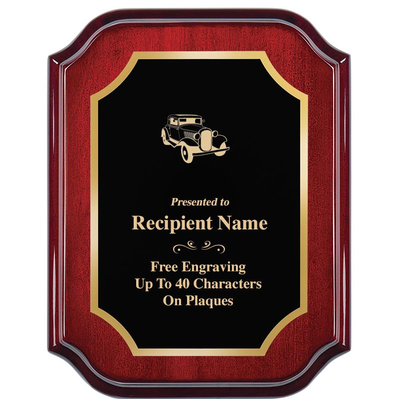 7" X 9" MAHOGANY LIFETIME PLQ