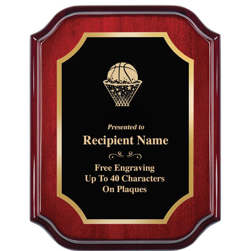 7" X 9" MAHOGANY LIFETIME PLQ