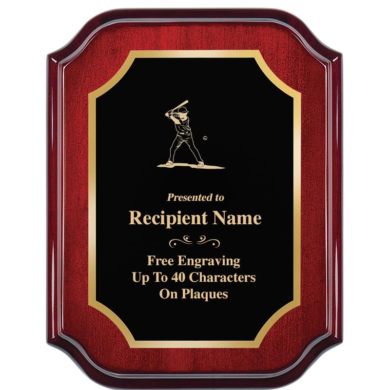 7" X 9" MAHOGANY LIFETIME PLQ