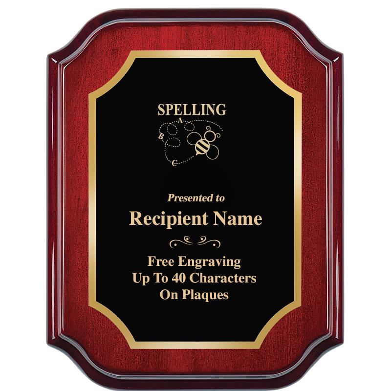 7" X 9" MAHOGANY LIFETIME PLQ