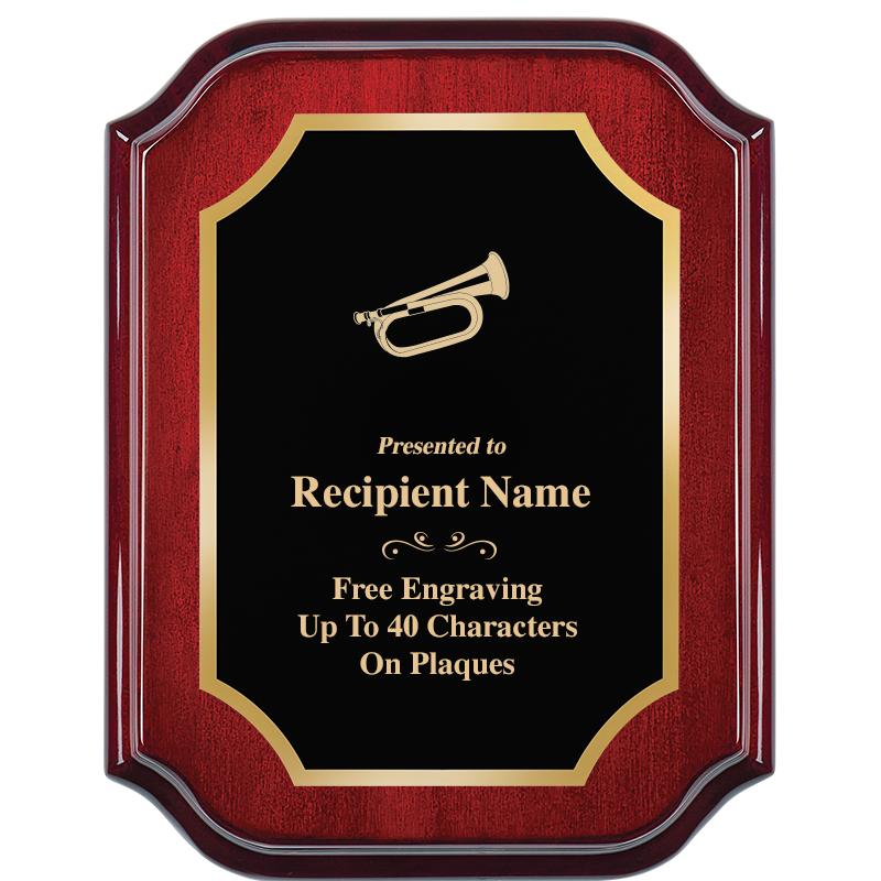 7" X 9" MAHOGANY LIFETIME PLQ