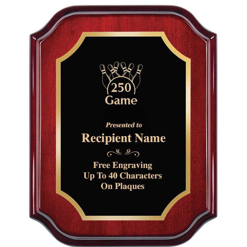 7" X 9" MAHOGANY LIFETIME PLQ